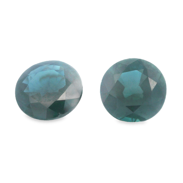 Pair of Round Shape Natural Sapphires 2.86ctw 291-00016 Monarch Jewelry Winter Park, FL