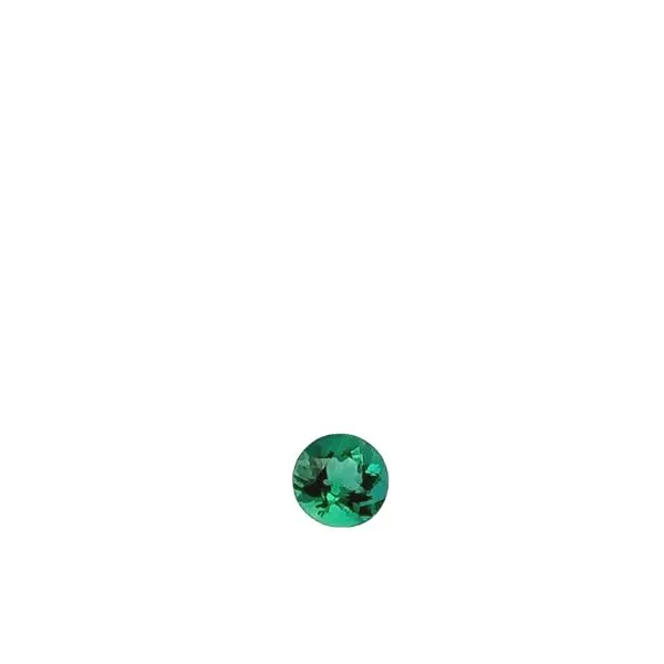 Pair of Round Shape Natural Emeralds 0.20ct each, 0.41carat total weight 291-00020 Monarch Jewelry Winter Park, FL