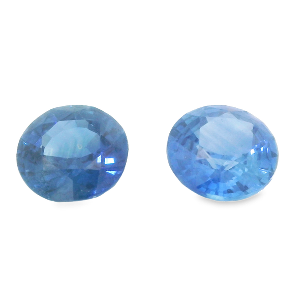 Pair of Matched Round Shape Natural Sapphires 1.00ct each, 2.00ctw 291-00054 Monarch Jewelry Winter Park, FL