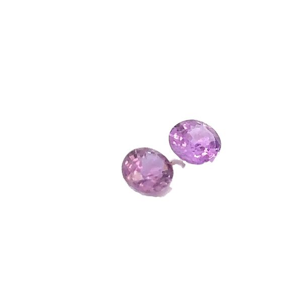Two Oval Shape Natural Sapphires - Pink  1.44ctw, 0.72ct each 292-00003 Image 3 Monarch Jewelry Winter Park, FL