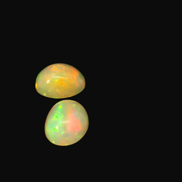 Matched Pair of Oval Shape Natural Opals 1.42ct each, 2.85ctw 292-00078 Image 2 Monarch Jewelry Winter Park, FL