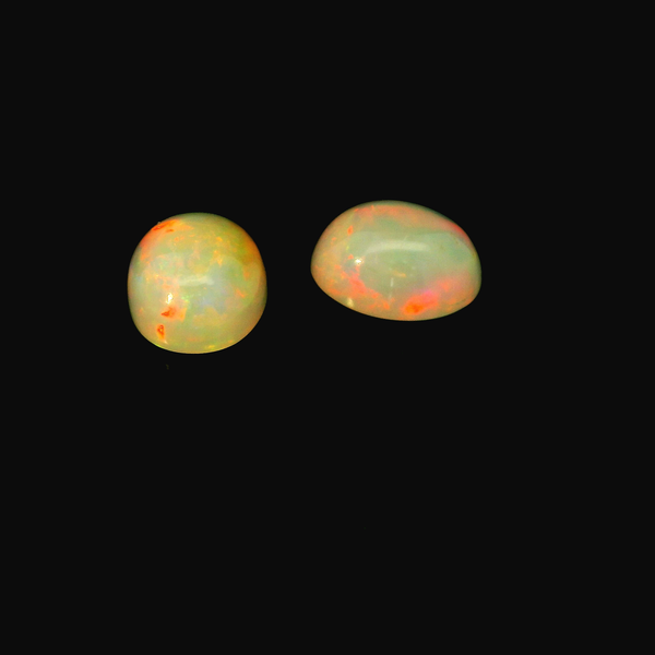 Matched Pair of Oval Shape Natural Opals 1.42ct each, 2.85ctw 292-00078 Image 4 Monarch Jewelry Winter Park, FL