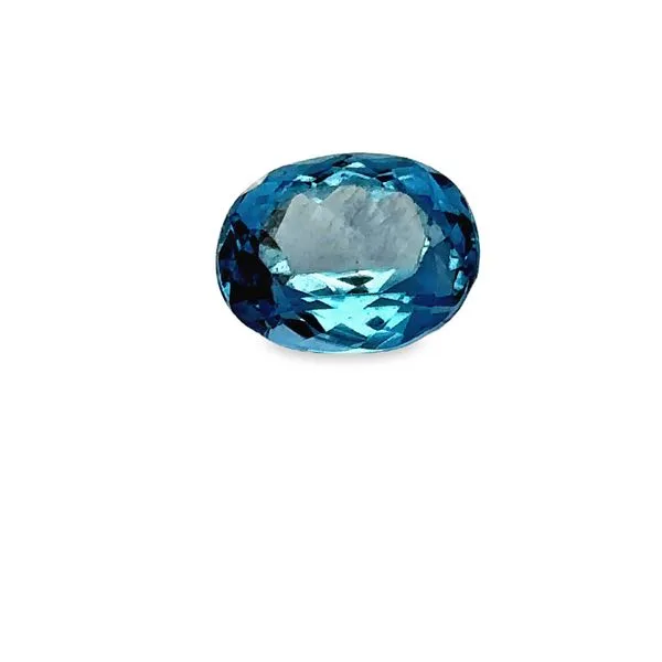 Oval Natural Topaz London Blue Loose Gemstone Image 5 Monarch Jewelry Winter Park, FL