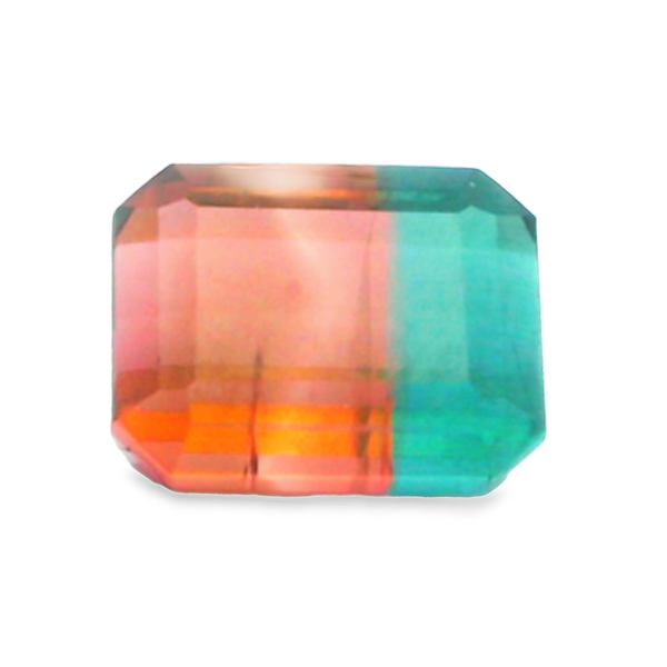 Tourmaline Bicolors Emerald Cut Loose Stone Image 2 Monarch Jewelry Winter Park, FL