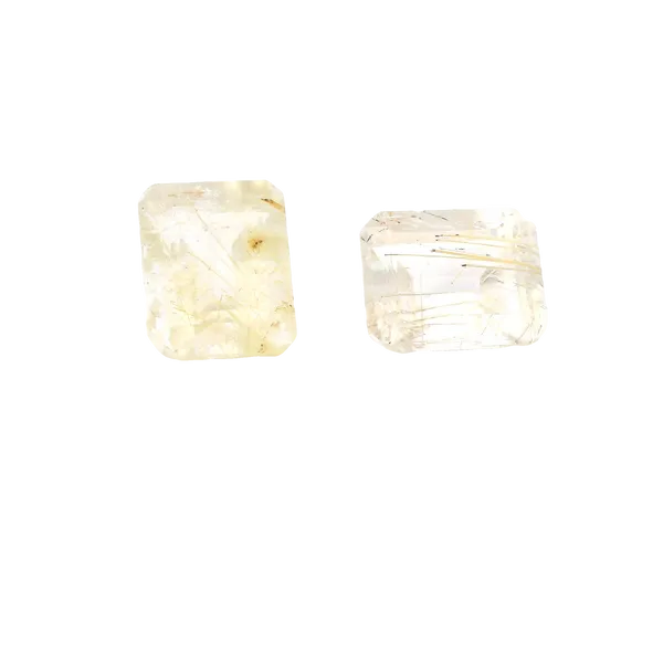 Rutilated Quartz Emerald Cut Loose Gemstone Monarch Jewelry Winter Park, FL