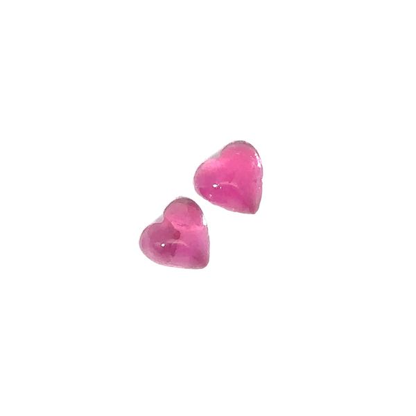 Two Heart Shape Natural Tourmalines 1.00ct each, 2.00ctw 296-00001 Image 3 Monarch Jewelry Winter Park, FL