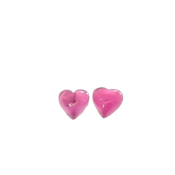 Two Heart Shape Natural Tourmalines 1.00ct each, 2.00ctw 296-00001 Monarch Jewelry Winter Park, FL