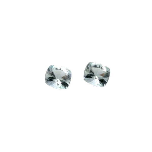 Pair of Aquamarine Cushion Loose Gemstones Monarch Jewelry Winter Park, FL