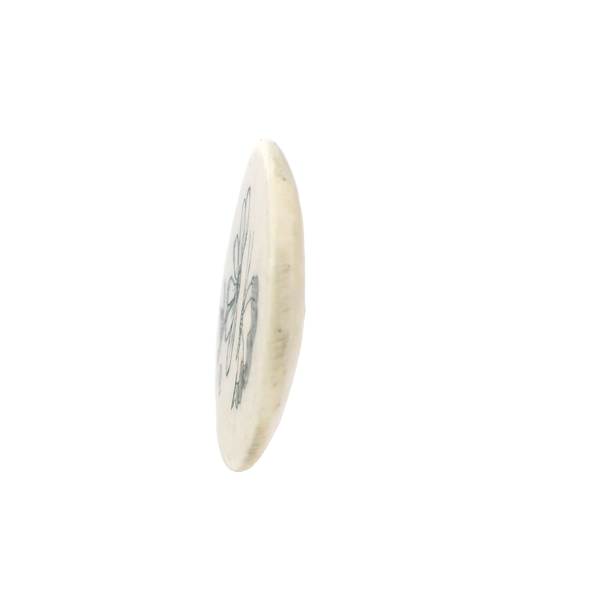 Natural Bone Scrimshaw Loose Gemstone Image 2 Monarch Jewelry Winter Park, FL