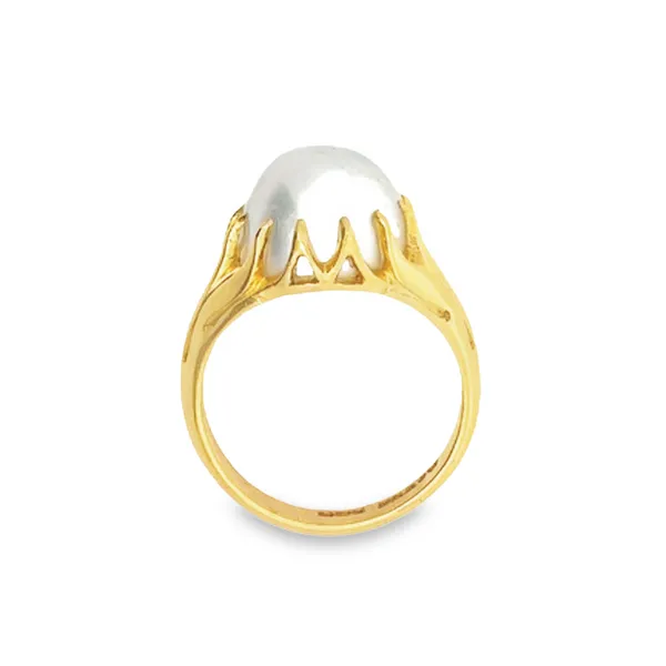 18KY Ring with 12mm Freshwater Pearl 300-00034 Image 3 Monarch Jewelry Winter Park, FL