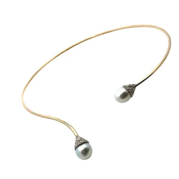 14Karat Pearl and Diamond Neck Cuff 325-00207 Image 2 Monarch Jewelry Winter Park, FL