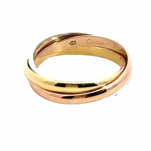 18 Karat White, Yellow, and Rose Gold Cartier Trinity Ring 400-00102 Image 2 Monarch Jewelry Winter Park, FL