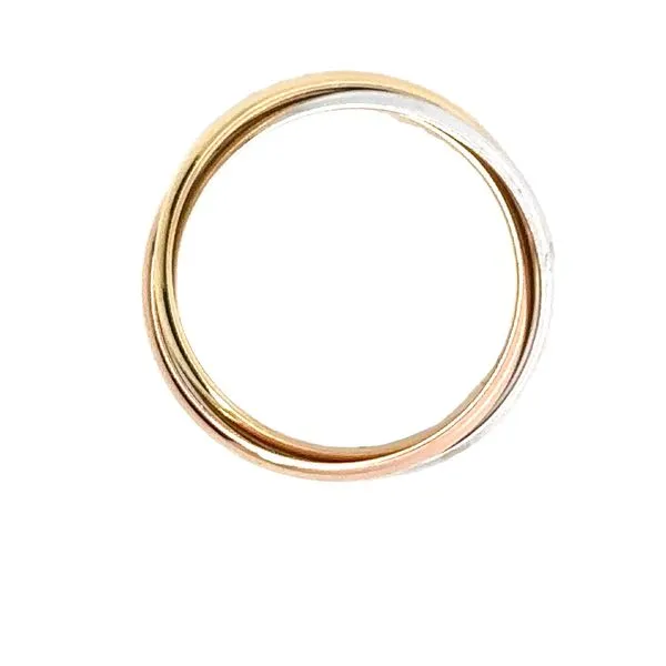 18 Karat White, Yellow, and Rose Gold Cartier Trinity Ring 400-00102 Image 3 Monarch Jewelry Winter Park, FL