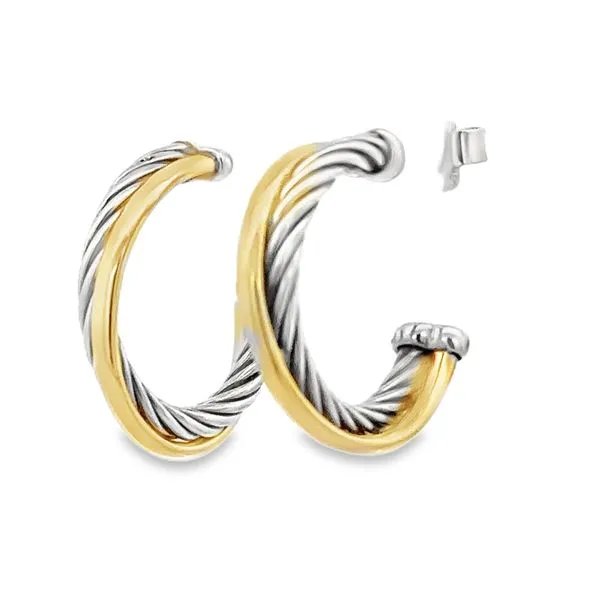 David Yurman Crossover Hoops 425-01308 Image 2 Monarch Jewelry Winter Park, FL