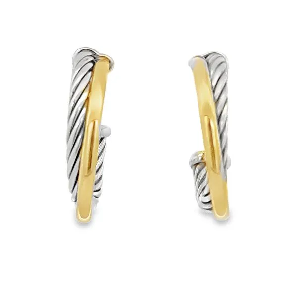David Yurman Crossover Hoops 425-01308 Image 4 Monarch Jewelry Winter Park, FL