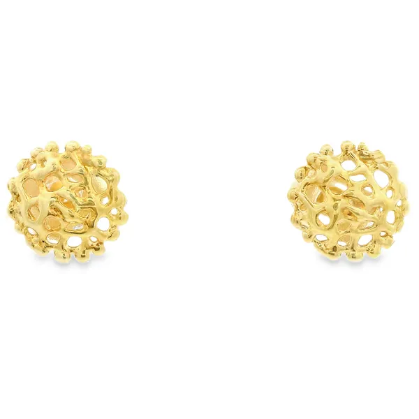 14K Yellow Gold Friction Earrings Image 2 Monarch Jewelry Winter Park, FL