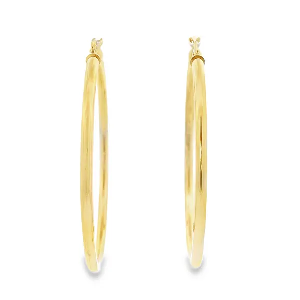 14K Yellow Gold Large Hoop Earrings Monarch Jewelry Winter Park, FL
