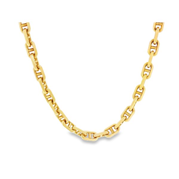 14Karat Yellow Gold Square Mariner Chain, 20'' 430-01224 Image 3 Monarch Jewelry Winter Park, FL