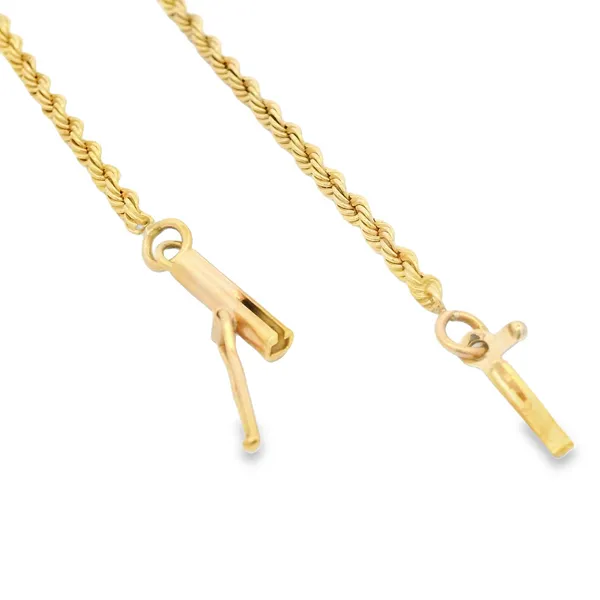 14K Yellow Gold Rope Chain Necklace Monarch Jewelry Winter Park, FL