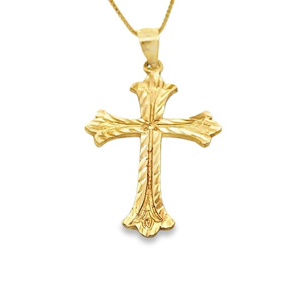 14KY Cross with 18'' box chain 431-00211 Monarch Jewelry Winter Park, FL