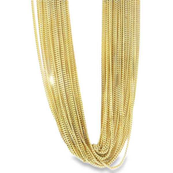 18K Yellow Gold 25 Strand Necklace with Box Clasp Monarch Jewelry Winter Park, FL