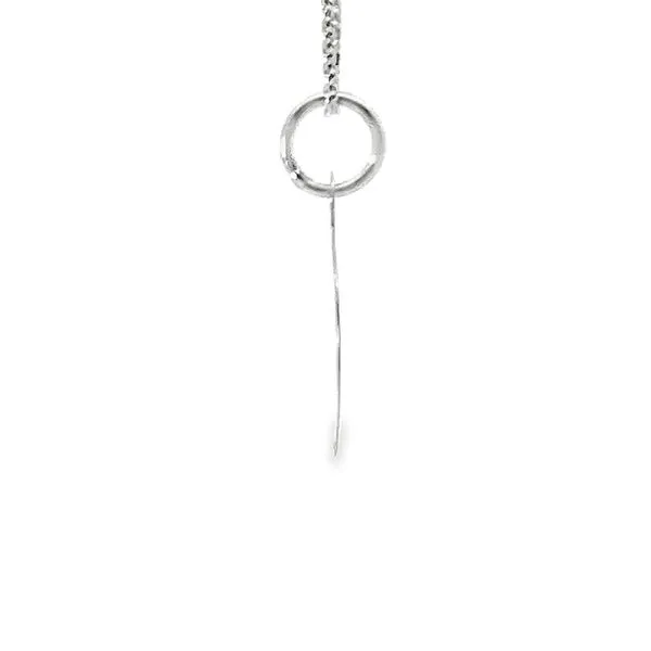 14Karat White Gold Etched Engraveable Disc Pendant 435-00535 Image 2 Monarch Jewelry Winter Park, FL