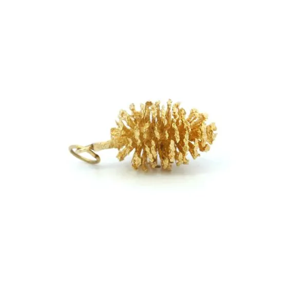 Gold Pine Cone Pendant Image 4 Monarch Jewelry Winter Park, FL