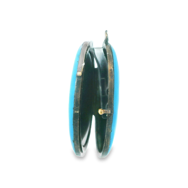 Victorian Enamelled Gold Locket Charm Image 4 Monarch Jewelry Winter Park, FL