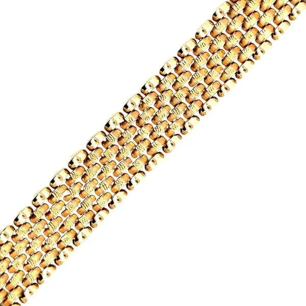 14KY Diamond Cut Pantera Bracelet 440-00231 Image 2 Monarch Jewelry Winter Park, FL