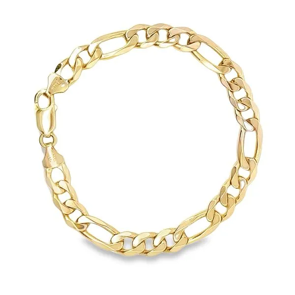 14KY 4.5mm Figaro Bracelet, 8 inches 440-00242 Image 2 Monarch Jewelry Winter Park, FL