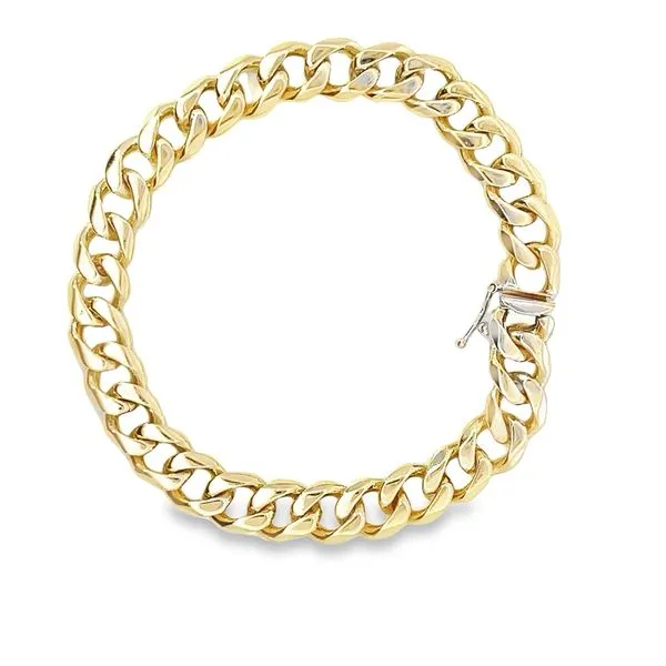 14 Karat yellow gold 8mm Curb Bracelet Monarch Jewelry Winter Park, FL