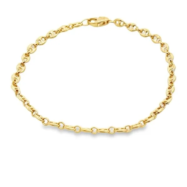 7 inch Gucci Style Bracelet in 14 Karat Yellow Gold 440-00252 Monarch Jewelry Winter Park, FL