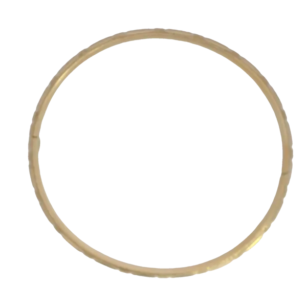 Yellow Gold Greek Key Bangle Bracelet Image 2 Monarch Jewelry Winter Park, FL