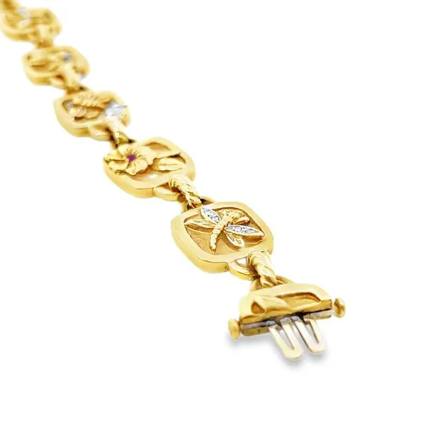 18K Yellow Gold Estate - Contemporary Bracelet Image 2 Monarch Jewelry Winter Park, FL