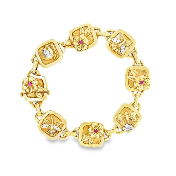 18K Yellow Gold Estate - Contemporary Bracelet Image 3 Monarch Jewelry Winter Park, FL