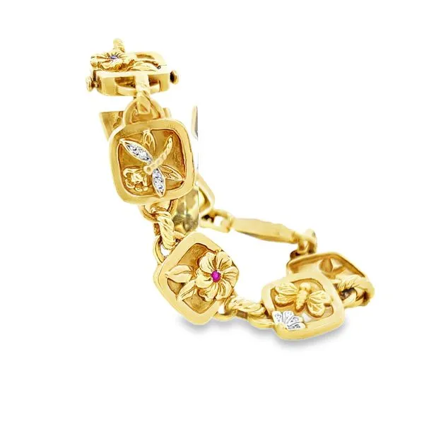 18K Yellow Gold Estate - Contemporary Bracelet Image 4 Monarch Jewelry Winter Park, FL