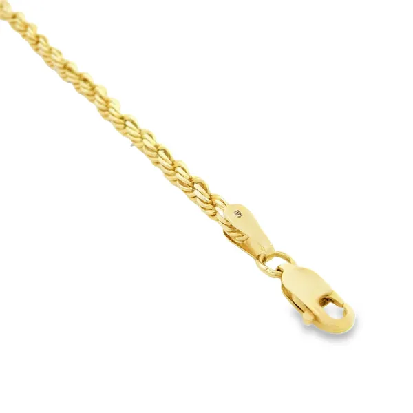 14K Yellow Gold Rope Bracelet with Lobster Clasp Monarch Jewelry Winter Park, FL