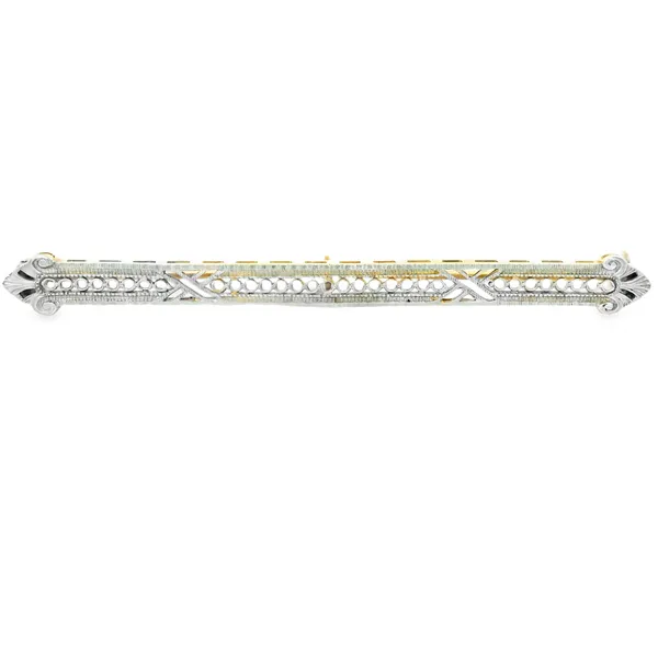 14K Two Tone Gold Art Deco Pin Monarch Jewelry Winter Park, FL