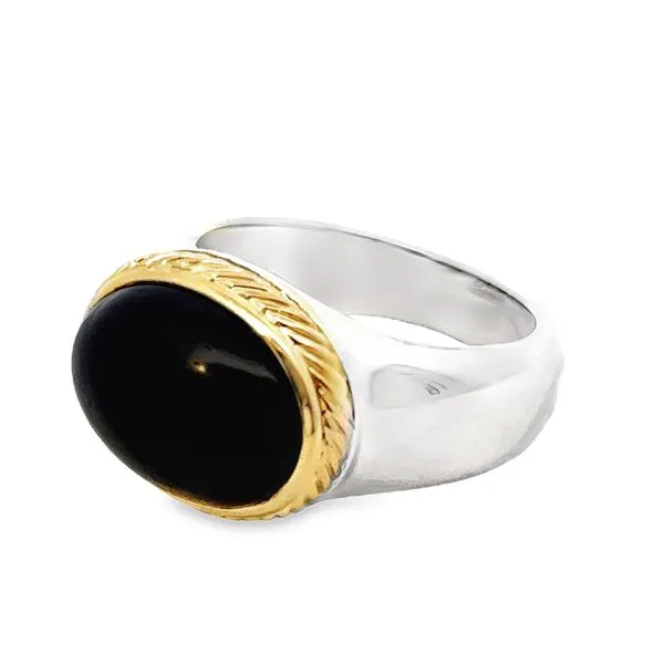 Sterling Silver and 18Karat Yellow Gold David Yurman Signature Ring 605-00683 Image 2 Monarch Jewelry Winter Park, FL