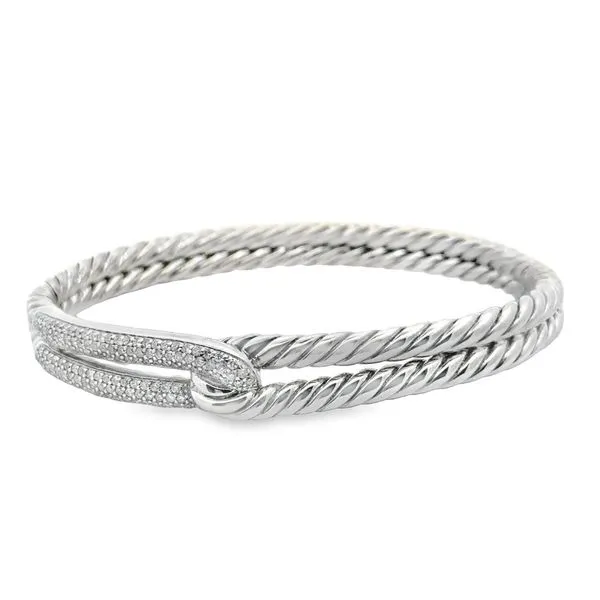 Sterling Silver 1.5cttw David Yurman Bangle 610-00855 Monarch Jewelry Winter Park, FL