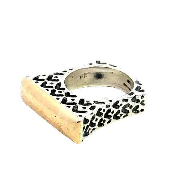 Sterling Silver and 14Karat Yellow Gold Plated Dian Malouf Ring 620-01110 Monarch Jewelry Winter Park, FL