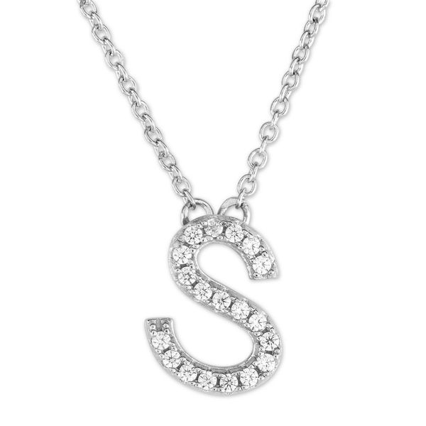 Sterling Silver Letter S necklace 665-00326 Monarch Jewelry Winter Park, FL