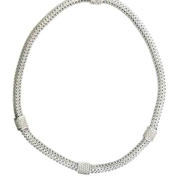 John  Hardy Sterling Silver Necklace 665-00598 Monarch Jewelry Winter Park, FL