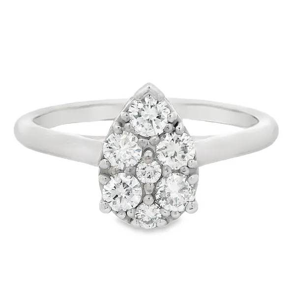 14KW Pear Shape Cluster Lab Grown Diamond Ring 850-00076 Monarch Jewelry Winter Park, FL
