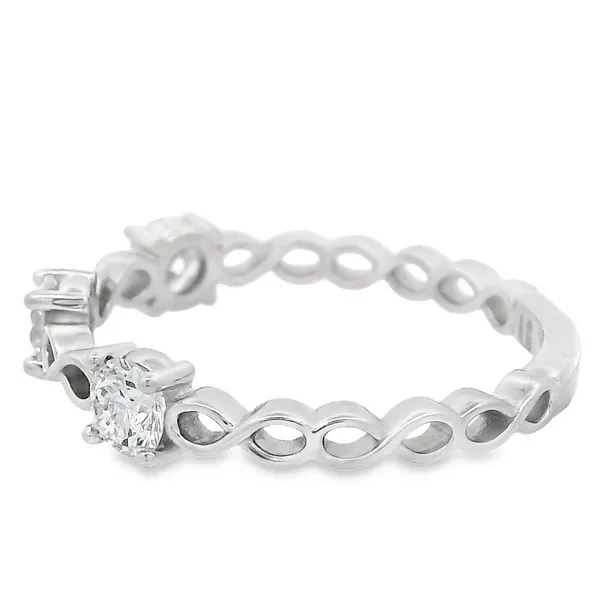14KW 0.45ctw Lab Grown Diamond Ring with Infinity Design 850-00040 Image 2 Monarch Jewelry Winter Park, FL
