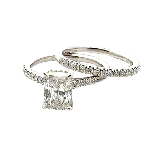 2.01carat Radiant cut Lab Grown Diamond Engagement ring and Wedding Band 850-00127 Monarch Jewelry Winter Park, FL