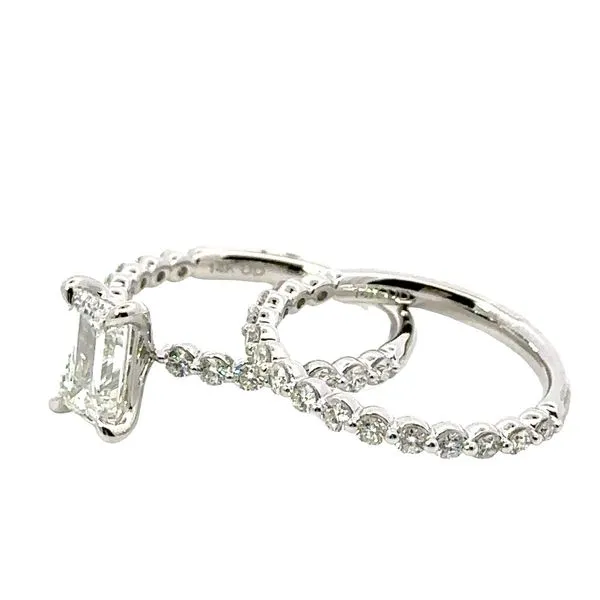 1.54cart Emerald Cut Lab Grown Diamond Engagement Ring and Wedding Band 850-00131 Image 3 Monarch Jewelry Winter Park, FL