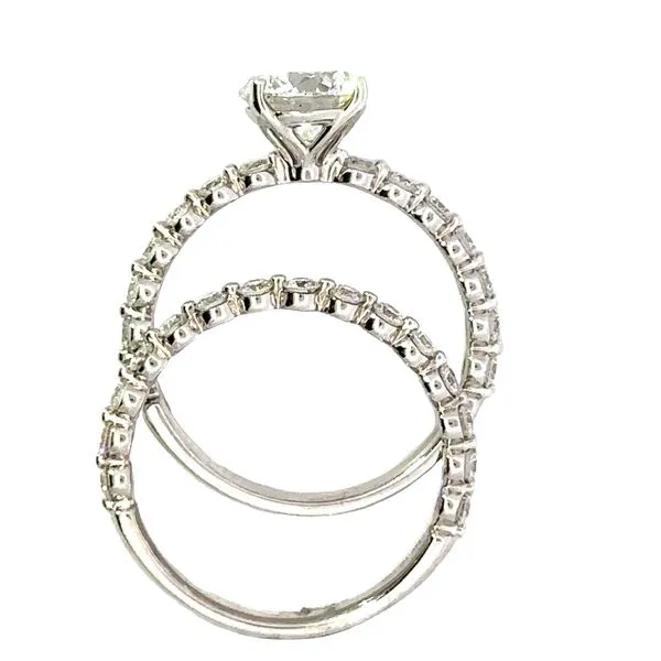 1.50carat Round Lab Grown Diamond Engagement Ring and Wedding Band 850-00133 Image 3 Monarch Jewelry Winter Park, FL