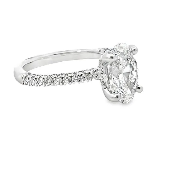 3.16ctw Oval Lab Grown Diamond Engagement Ring 850-00135 Image 3 Monarch Jewelry Winter Park, FL