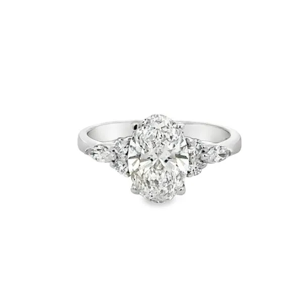2.08ct Oval Lab Grown Diamond Floral Engagement Ring 850-00174 Monarch Jewelry Winter Park, FL